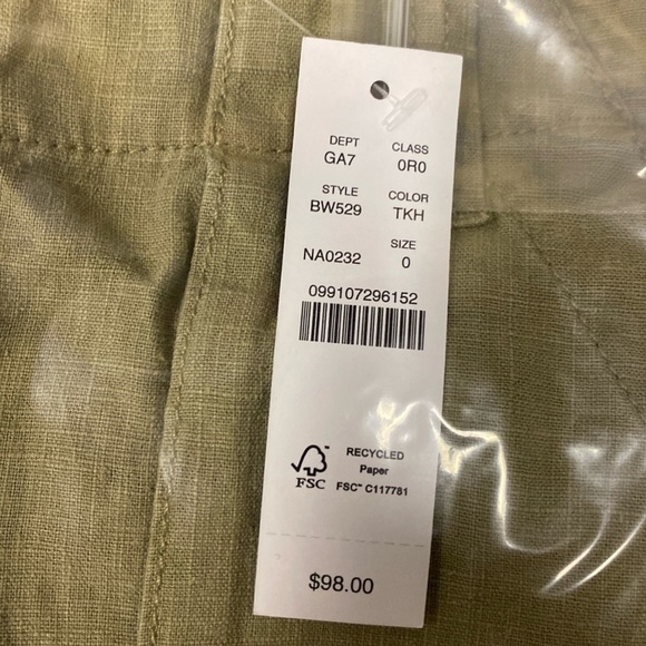 J Crew Seaside cargo pant in linen-TENCEL™ lyocell blend - Picture 5 of 5